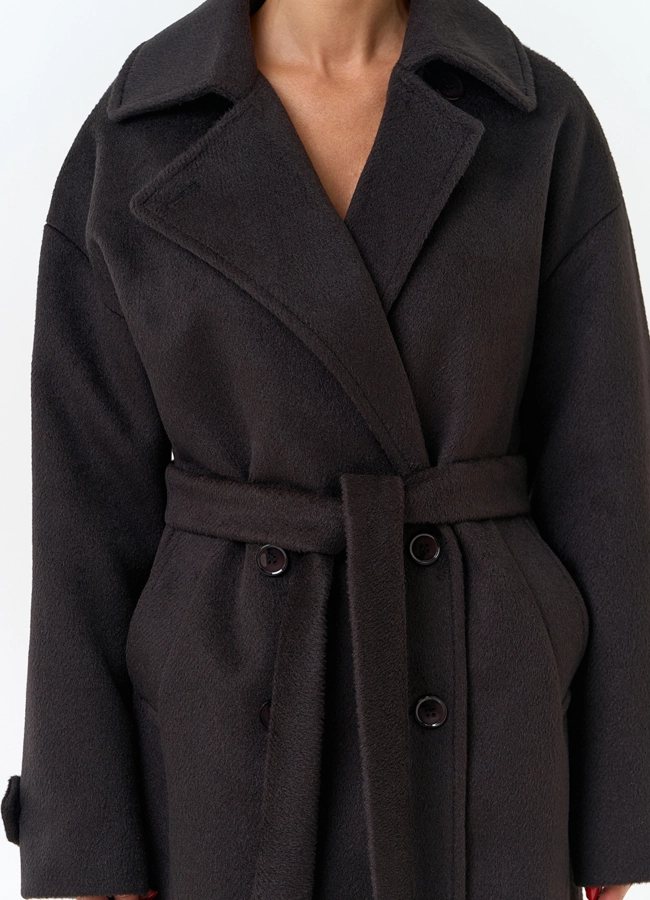 Женское пальто с английским воротником модель № 34144 универмаг малина фото