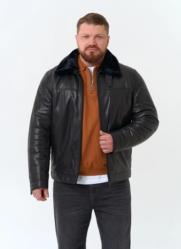 Мужская натуральная дубленка фото