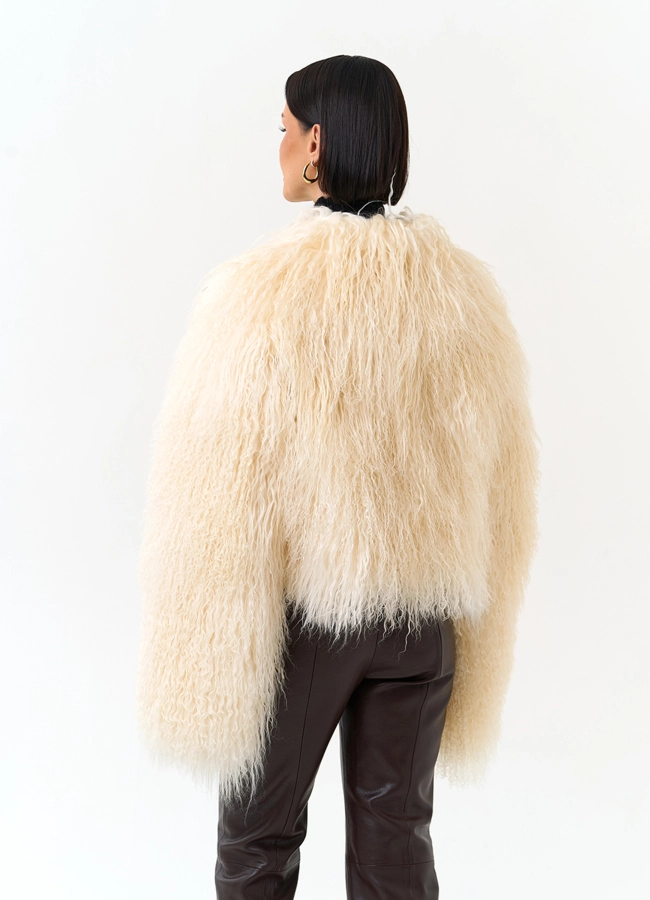 фото Женская шуба из ламы модель № 31323 фото