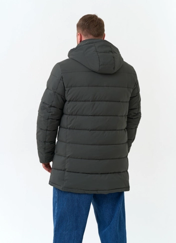 Мужской пуховик с капюшоном фото