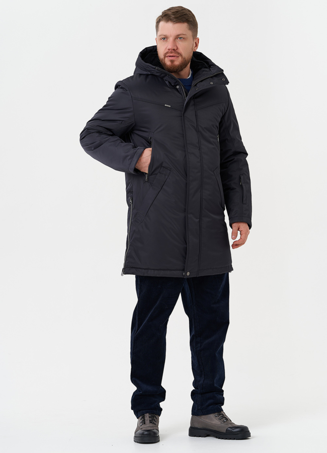 Мужской пуховик с капюшоном модель № 28274 в рассрочку